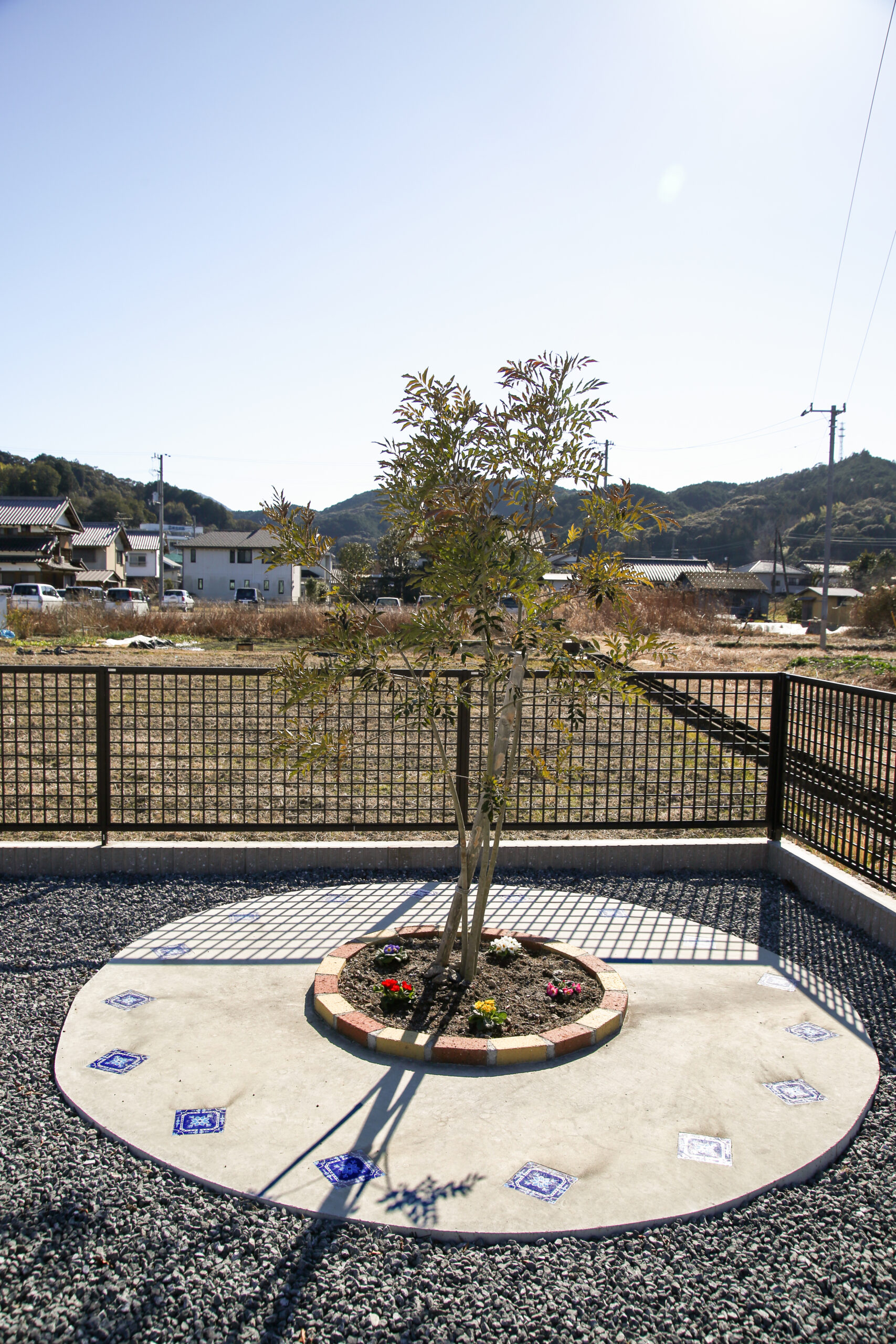 佐川町Y様邸植木レンガサークル